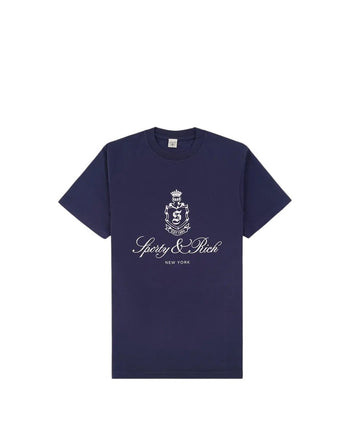 Sporty & Rich Vendome T-Shirt Navy/White