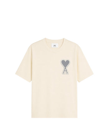 AMI Paris Exclusive Ami De Coeur T-Shirt Beige Grey Heart