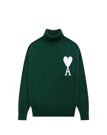 AMI Paris Ami de Coeur jumper Green