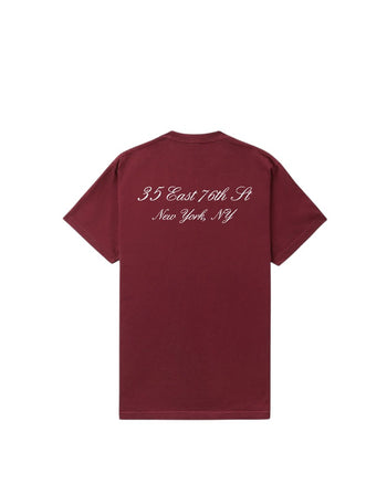 Sporty & Rich The Carlyle Souvenir T-Shirt Merlot