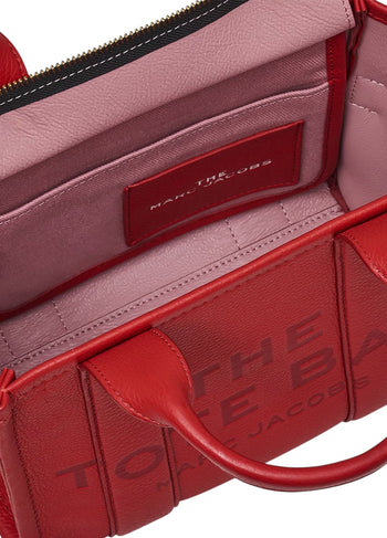 Marc Jacobs Leather Mini Tote Bag Red