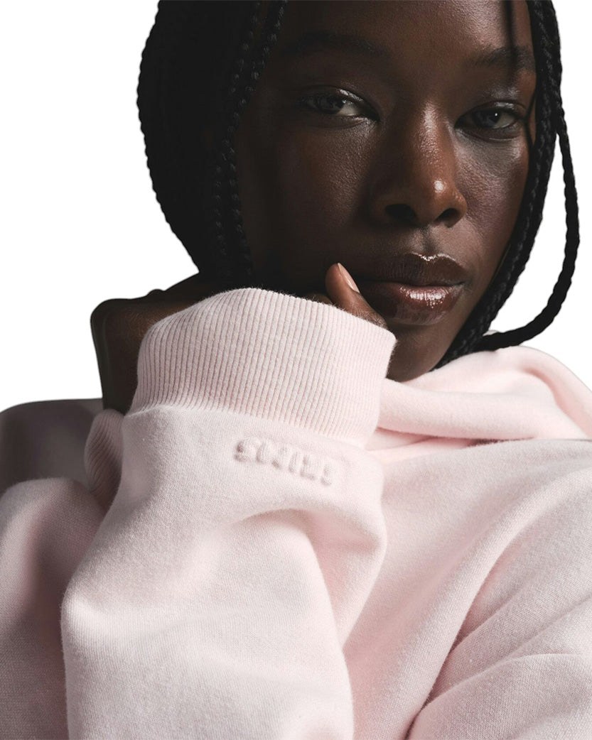 Худі Skims Cotton Fleece Classic Zip Up Hoodie Barely Pink | SSTORIES