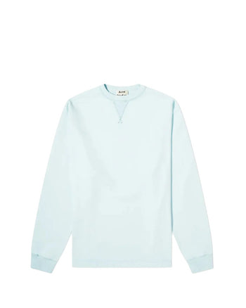 Acne Studios Reverse Fin Stamp Logo Sweatshirt Blue