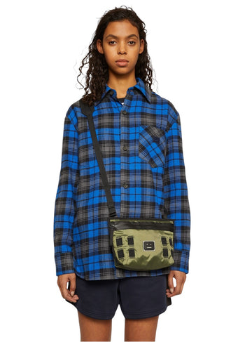Acne Studios Logo plate belt bag Olive