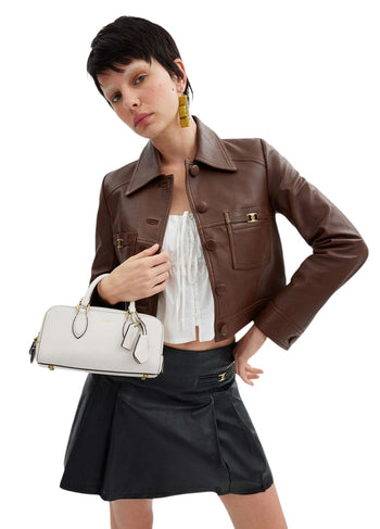 Coach Bowery Satchel 22 Chalk