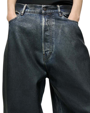 Acne Studios Super Baggy Fit Jeans Indigo Blue