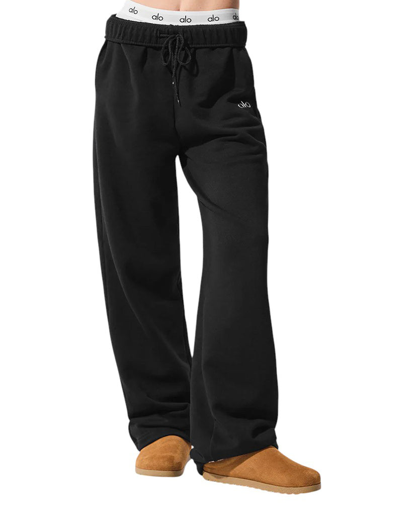 Alo Yoga Accolade Straight Leg Sweatpant Black
