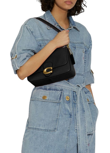 Coach Soft Tabby Shoulder Bag Black