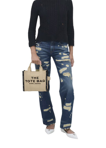 Marc Jacobs Jacquard Mini Tote Bag Warm Sand