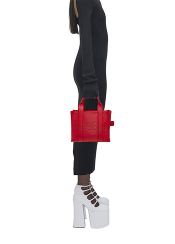 Marc Jacobs Leather Mini Tote Bag Red