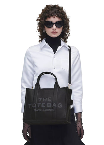 Marc Jacobs Leather Small Tote Bag Black