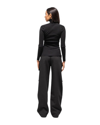 Toteme Knit Long Sleeve Turtleneck Black