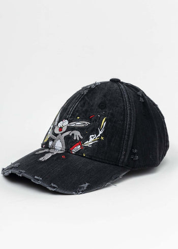 Martine Rose Bunny Cap Washed Black