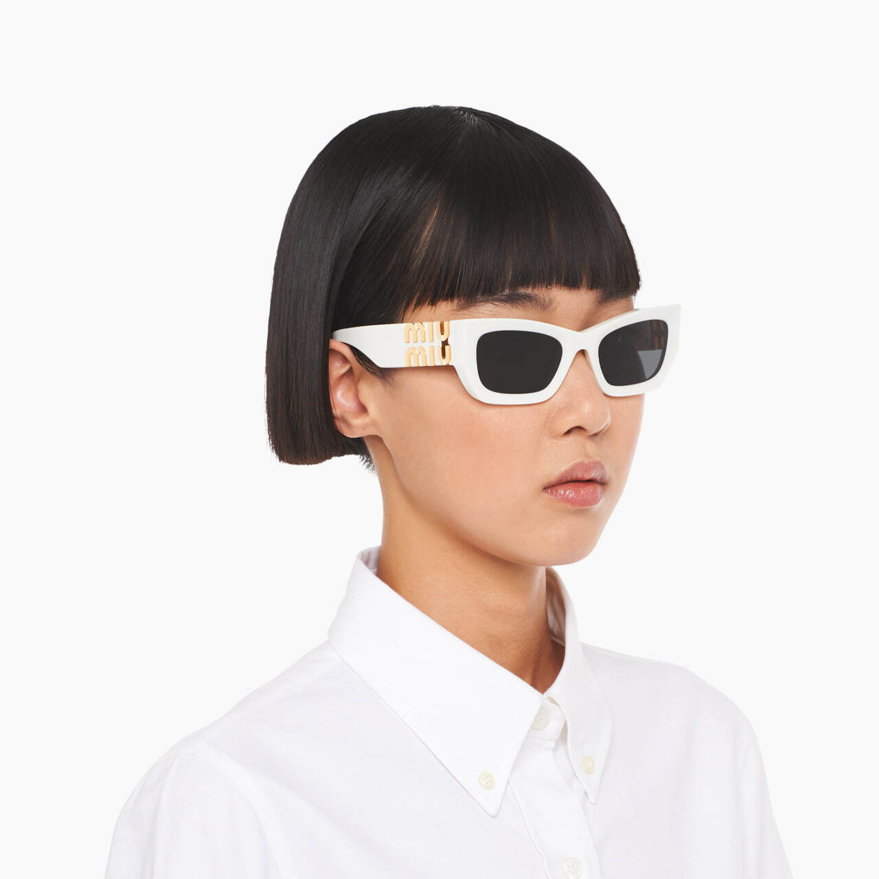 Miu Miu Glimpse Sunglasses MU09W White