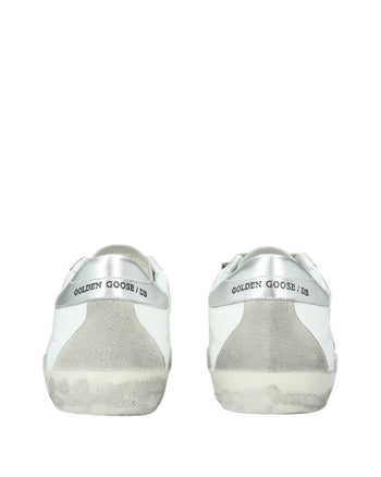 Golden Goose Superstar Sneakers White and Silver Leather