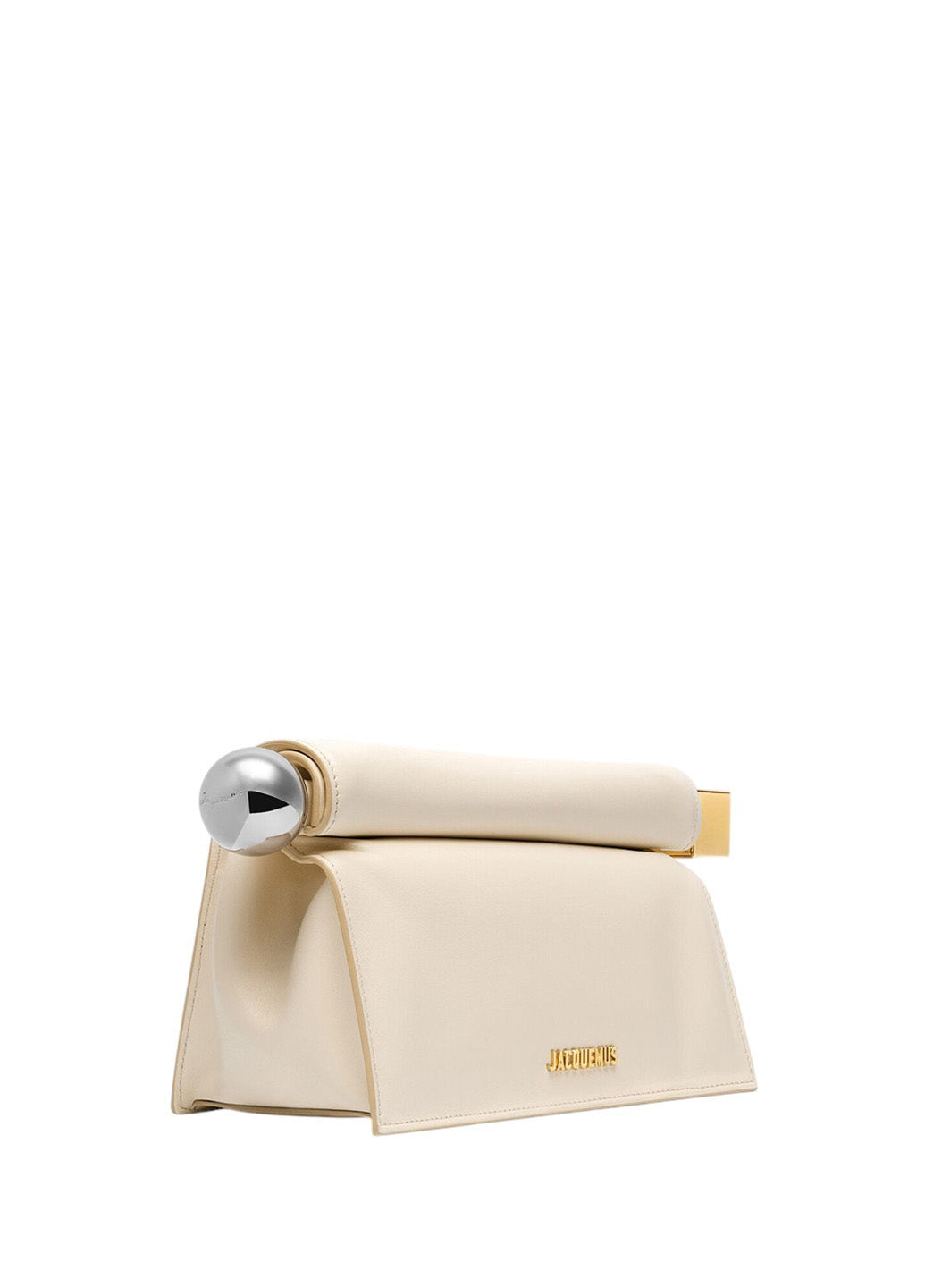 Jacquemus The Rond Carre Clutch Light Ivory