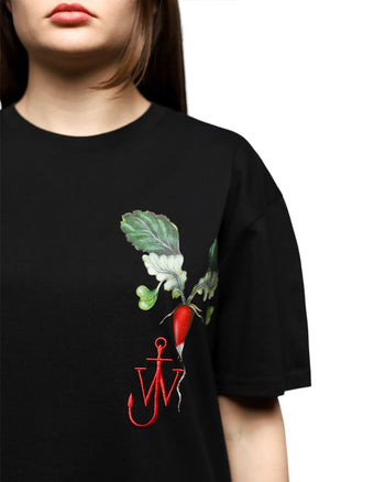 J.W. Anderson Printed Veggie Logo T-Shirt Black