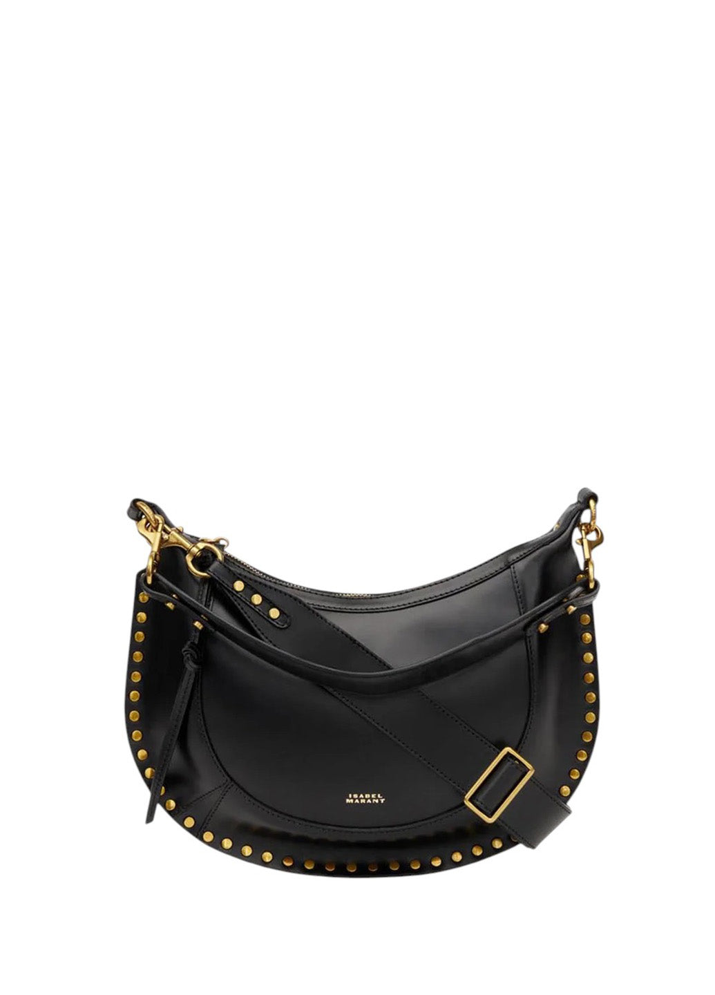 Isabel Marant Naoko Studded Leather Shoulder Bag Black