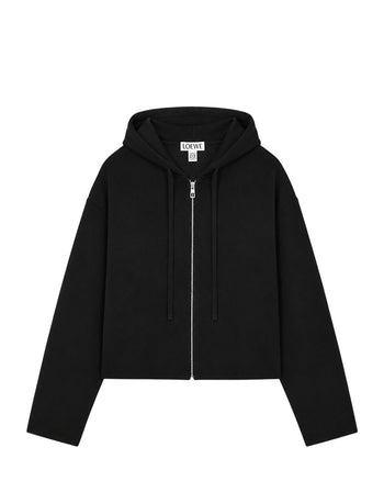 Loewe Anagram Zip Hoodie Black