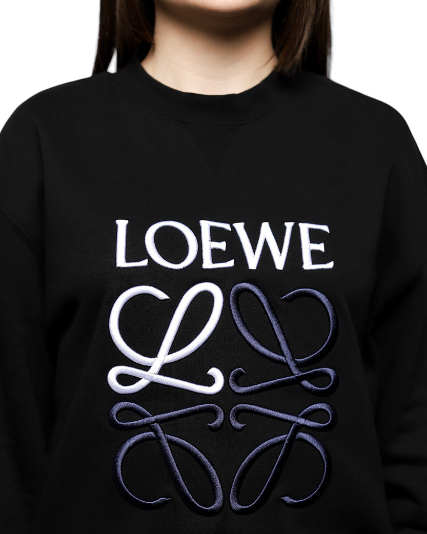 Loewe Anagram Sweatshirt Black — SSTORIES