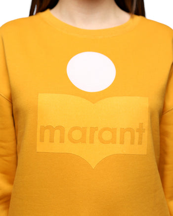Isabel Marant Étoile Mobyli Logoprint Sweatshirt Yellow