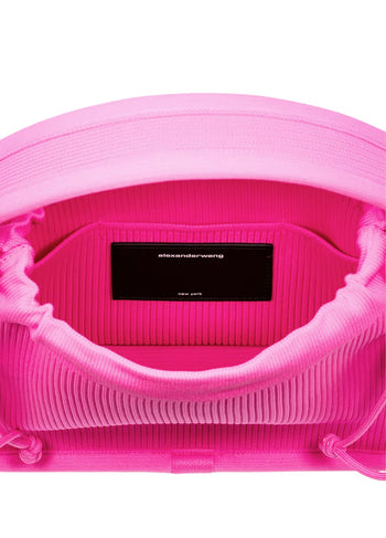 Alexander Wang Small Ryan Ribbed-Knit Tote Bag Pink