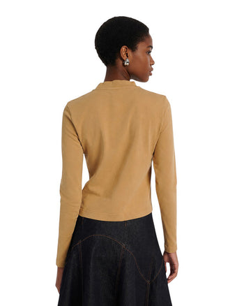 Jacquemus Les Classiques The Gros Grain Long-Sleeve T-Shirt Beige