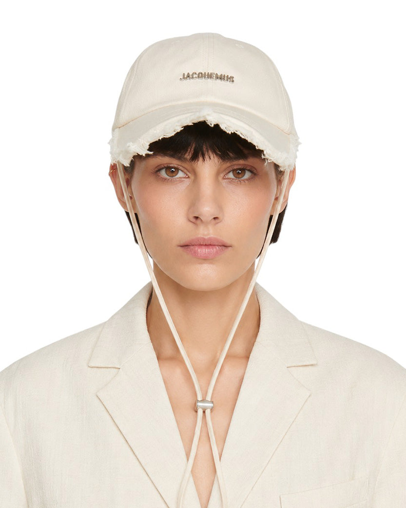 Jacquemus La Casquette Artichaut Baseball Cap White