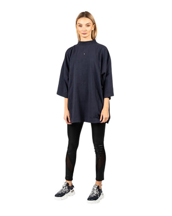 Yeezy Gap Engineered By Balenciaga Logo 3/4 Sleeve Tee Navy