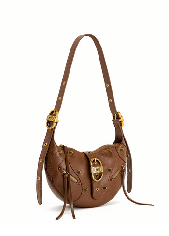 JW PEI Tessa Crushed Shoulder Bag Brown