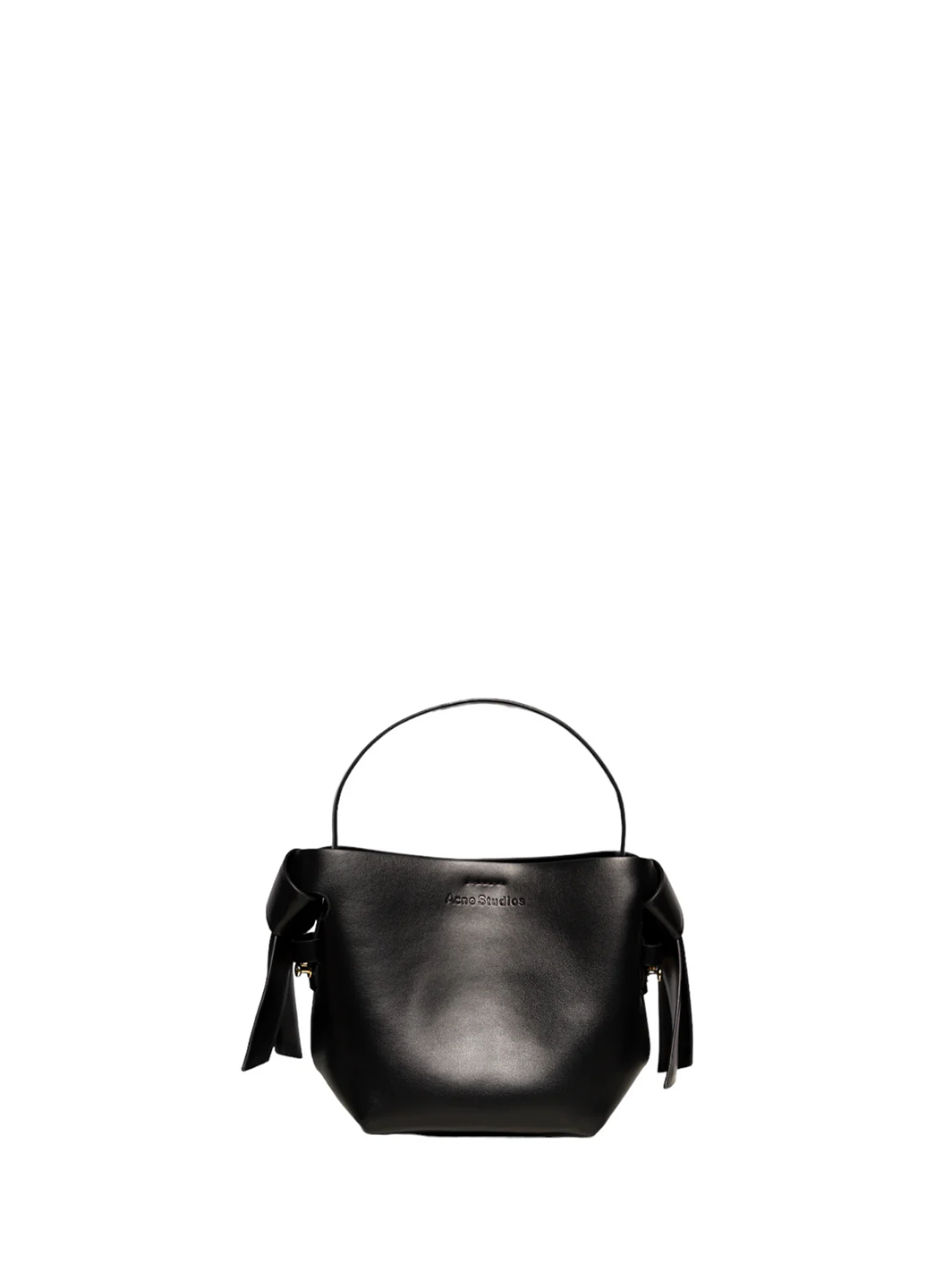 Acne Studios Musubi Small leather shoulder bag Black