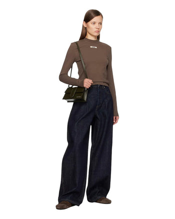 Jacquemus Les Classiques The Gros Grain Long-Sleeve T-Shirt Brown