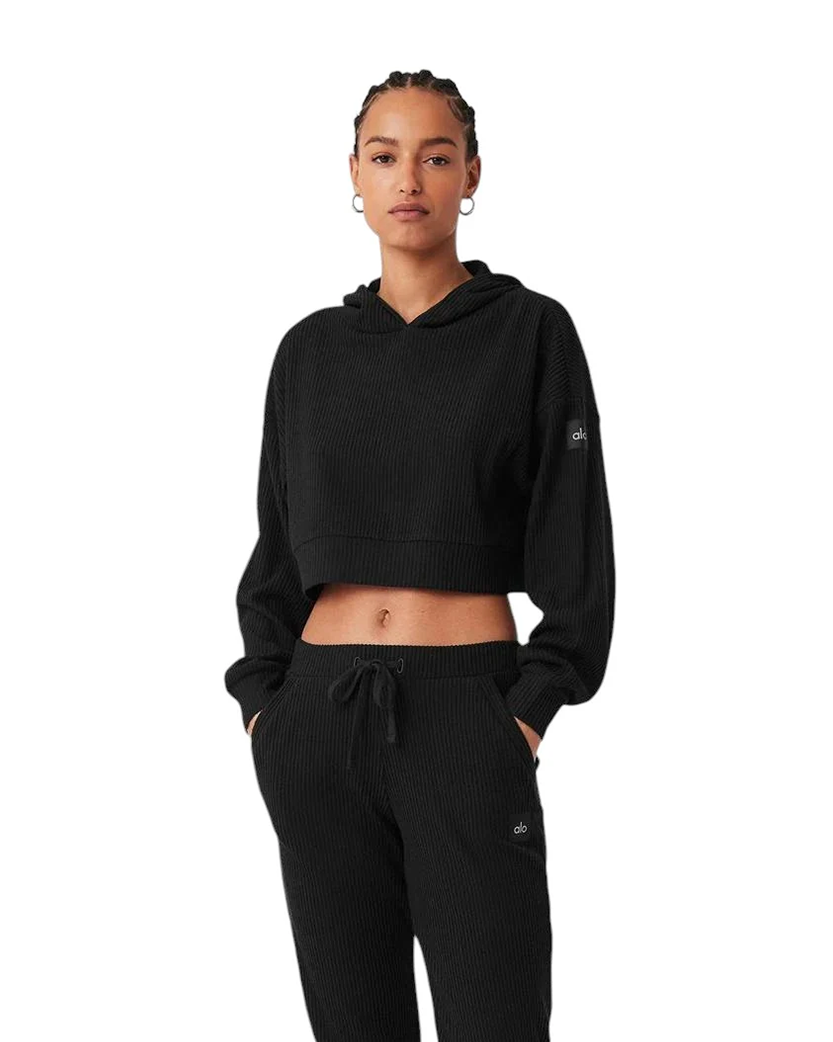 Alo Yoga Muse Suit Hoodie and Sweatpant Black