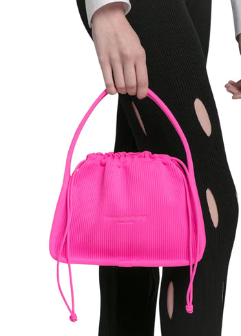 Alexander Wang Small Ryan Ribbed-Knit Tote Bag Pink