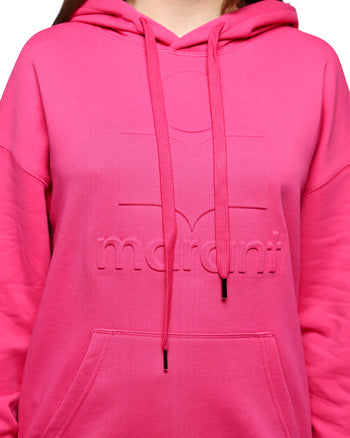Isabel Marant Mobyli Hoodie Embossed Pink