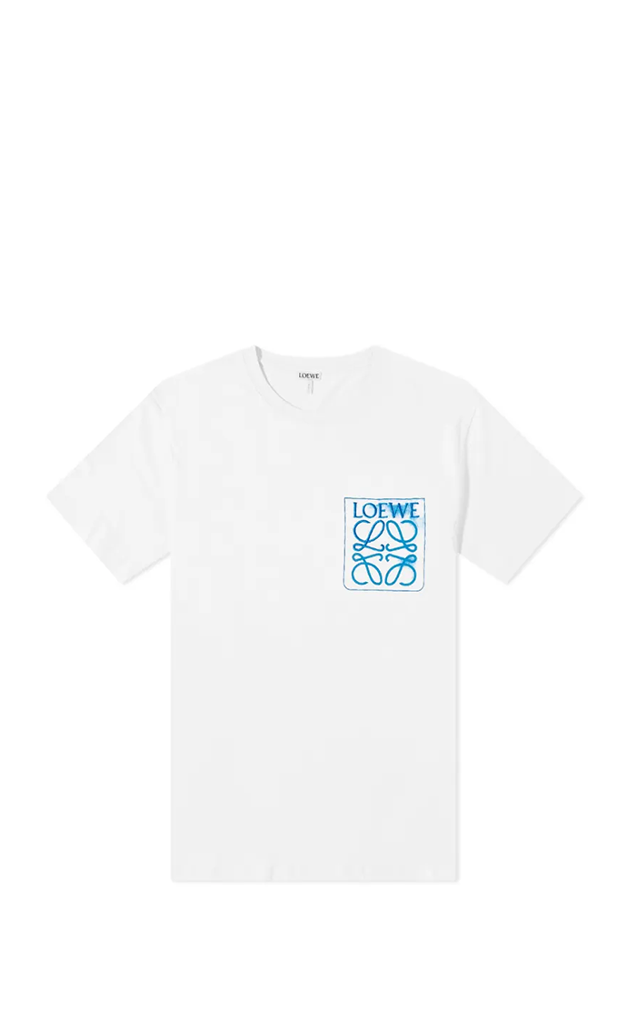 Loewe Anagram Fake Pocket T-shirt White