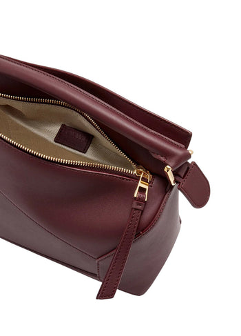 Loewe Small Puzzle Bag Classic Calfskin Dark Burgundy