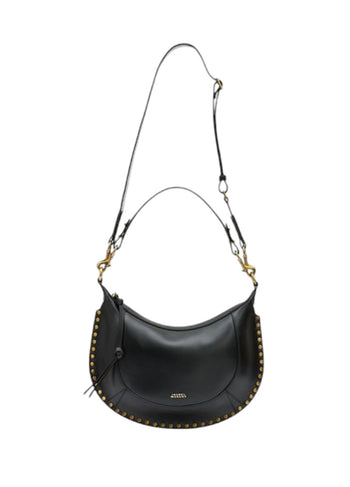 Isabel Marant Naoko Studded Leather Shoulder Bag Black