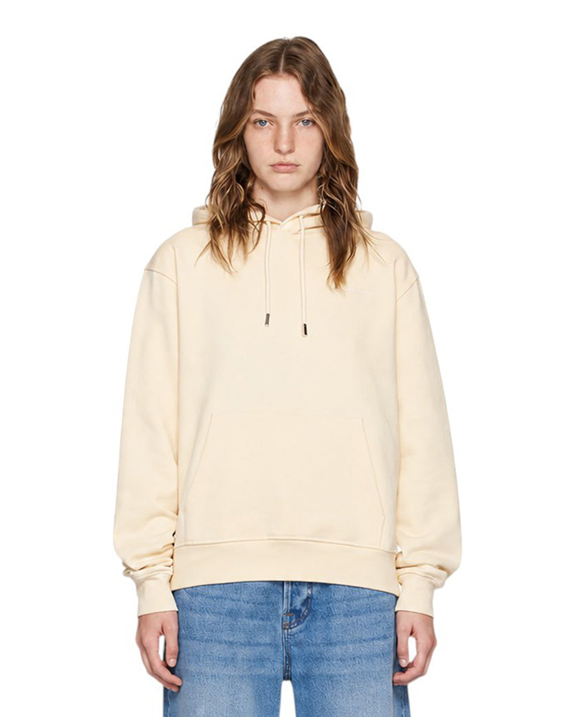 Jacquemus Embroidered Logo Hoodie Beige