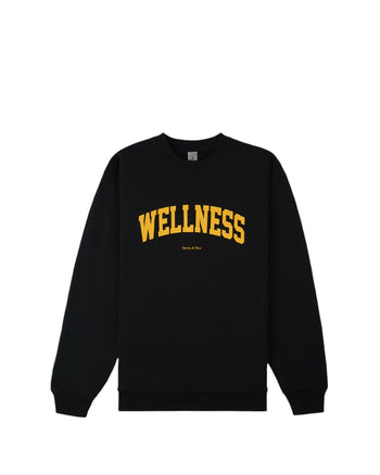 Sporty & Rich Wellness Ivy Crewneck Black/Yellow