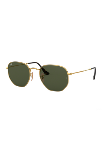 Ray-Ban Hexagonal Flat Lenses RB 3548N (001 Gold)
