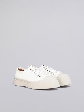 Marni Leather Pablo Lace-Up Sneaker White