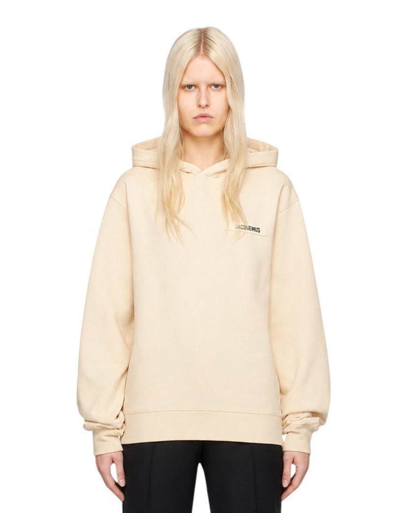 Jacquemus Le Gros Grain Hoodie Beige