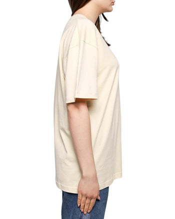 J.W. Anderson Printed Peach Logo T-Shirt Beige