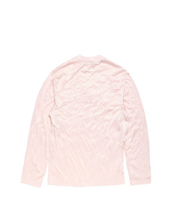 Acne Studios Crinkled Graphic Long Sleeve Powder Pink
