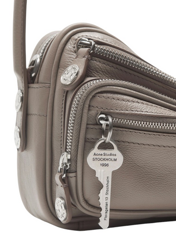 Acne Studios Camero Party Shoulder Bag Taupe Beige
