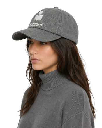 Isabel Marant Tyron cotton baseball cap Washed Grey
