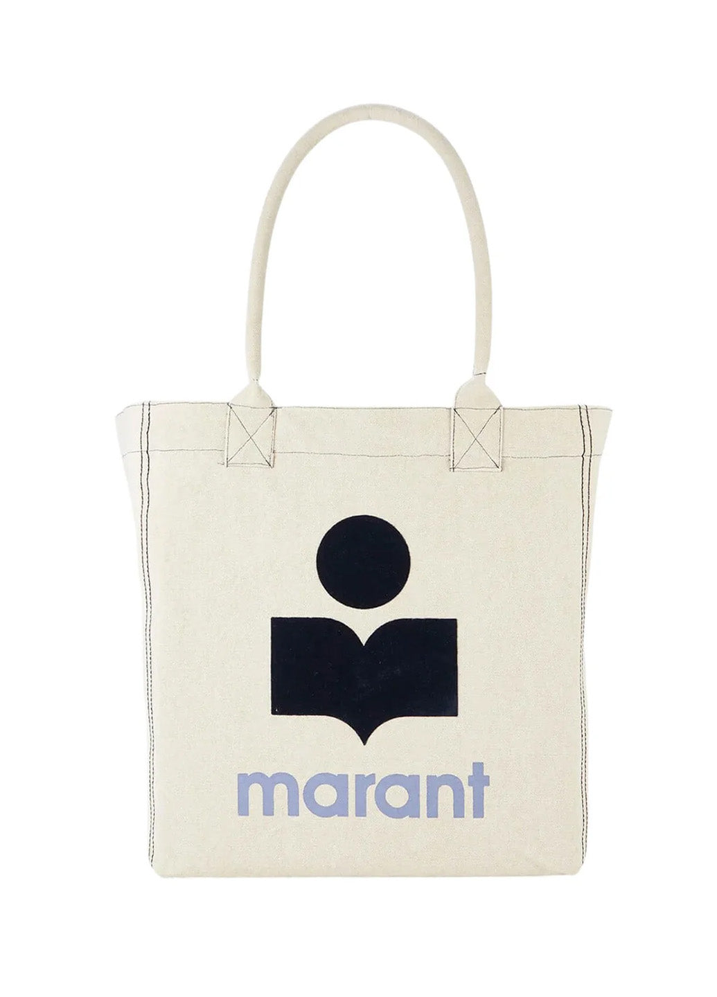 Isabel Marant Yenky Logo Canvas Tote Bag Light Grey