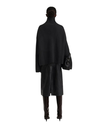 Toteme Wool-blend Rib Knit Black