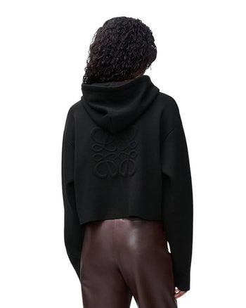 Loewe Anagram Zip Hoodie Black